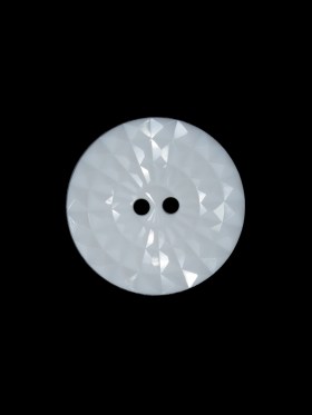 White Etched 2-Hole Plastic Button – 28L/18mm White Etched 2-Hole Plastic Button – 28L/18mm
