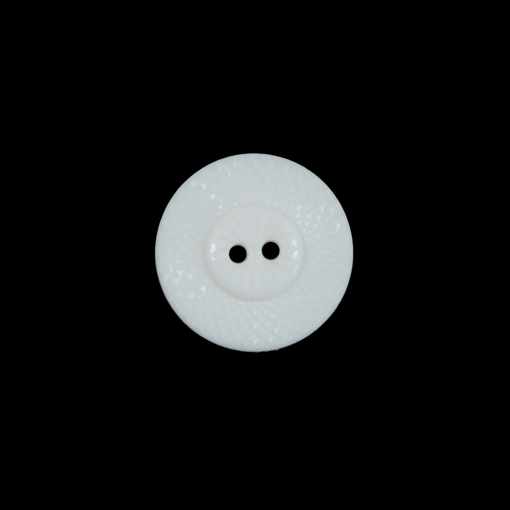 Italian White Beveled 2-Hole Button – 24L/15mm Italian White Beveled 2-Hole Button – 24L/15mm