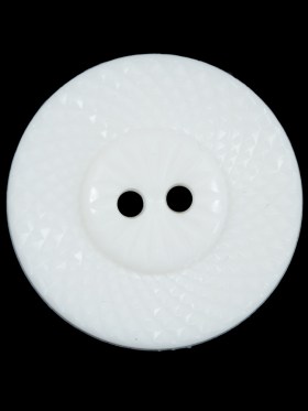 Italian White Beveled 2-Hole Button – 44L/28mm Italian White Beveled 2-Hole Button – 44L/28mm