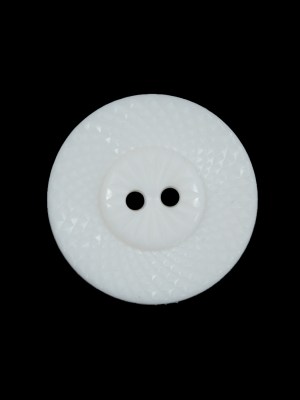 Italian White Beveled 2-Hole Button – 36L/23mm Italian White Beveled 2-Hole Button – 36L/23mm