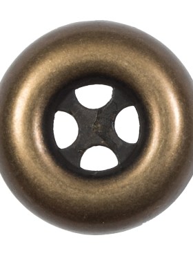Italian Antique Gold Metal 4-Hole Button – 54L/34mm Italian Antique Gold Metal 4-Hole Button – 54L/34mm