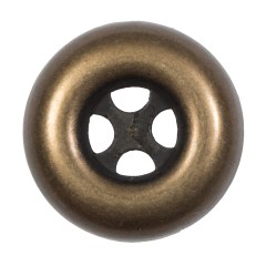 Italian Antique Gold Metal 4-Hole Button – 54L/34mm Italian Antique Gold Metal 4-Hole Button – 54L/34mm