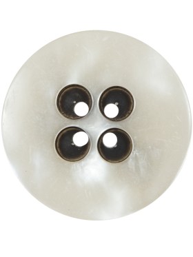 Ivory and Black 4-Hole Button – 44L/28mm Ivory and Black 4-Hole Button – 44L/28mm