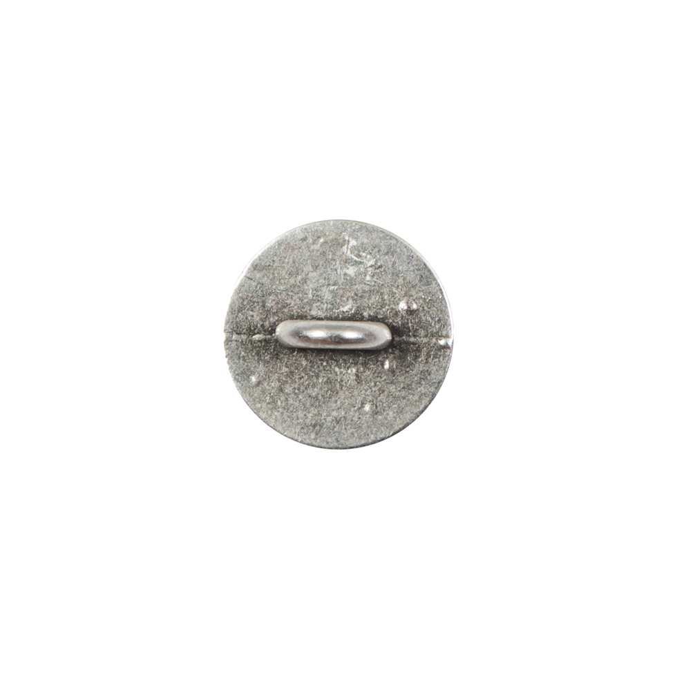 Antique Silver Metal Shank Back Button - 20L/12.5mm