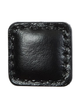 Black Square Topstitched Shank Back Button – 48L/30.5mm Black Square Topstitched Shank Back Button – 48L/30.5mm