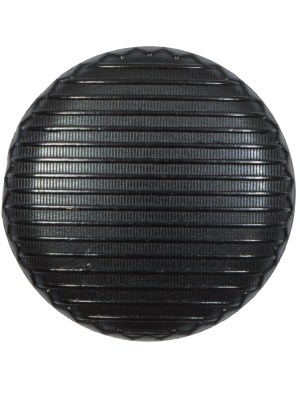 Italian Black Ribbed Metal Shank Back Button – 44L/28mm Italian Black Ribbed Metal Shank Back Button – 44L/28mm