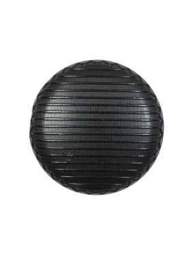 Italian Black Ribbed Metal Shank Back Button – 36L/23mm Italian Black Ribbed Metal Shank Back Button – 36L/23mm
