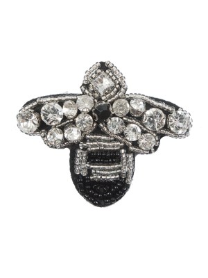 Italian Bee Brooch with Beads and Rhinestones – 2.5″ x 2″ Italian Bee Brooch with Beads and Rhinestones – 2.5″ x 2″