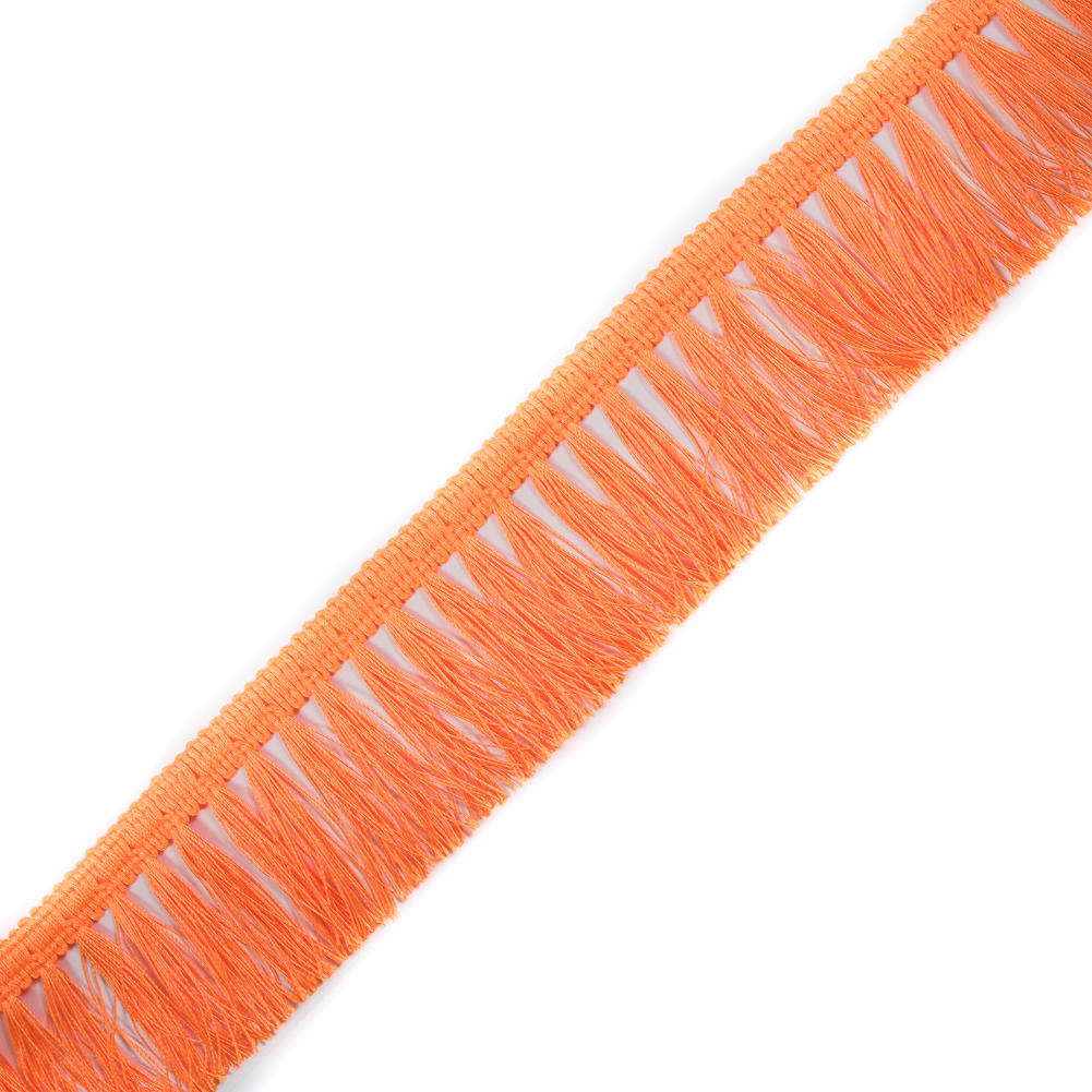 Italian Neon Orange Tassel Fringe – 2.5″ Italian Neon Orange Tassel Fringe – 2.5″