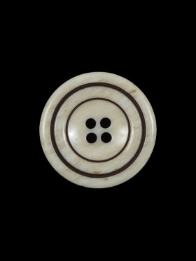Cream and Brown Plastic 4-Hole Button – 32L/20mm Cream and Brown Plastic 4-Hole Button – 32L/20mm