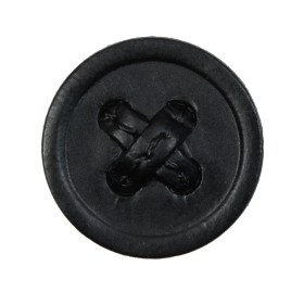 Black Cross Stitch Plastic Shank Back Button – 44L/28mm Black Cross Stitch Plastic Shank Back Button – 44L/28mm