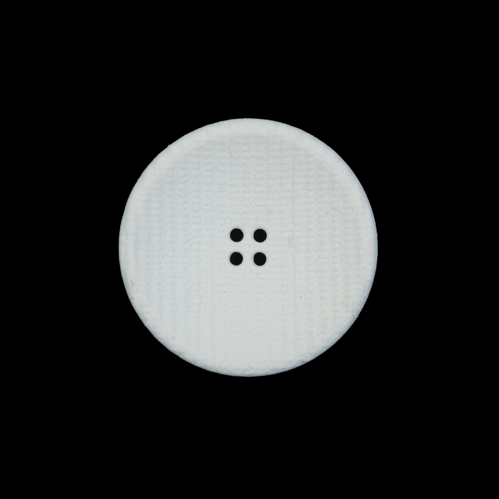 White Textured Concaved Plastic Button – 36L/23mm White Textured Concaved Plastic Button – 36L/23mm