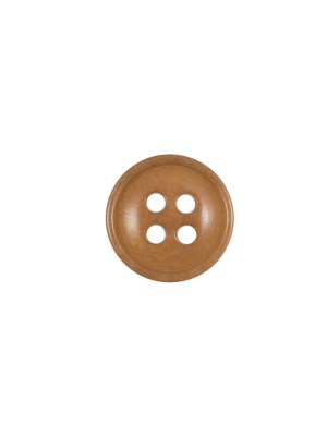 Tan Plastic 4-Hole Button – 18L/11.5mm Tan Plastic 4-Hole Button – 18L/11.5mm