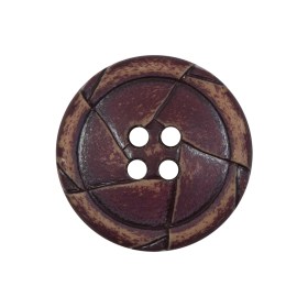 Purple Weathered Plastic 4-Hole Button – 40L/25.5mm Purple Weathered Plastic 4-Hole Button – 40L/25.5mm