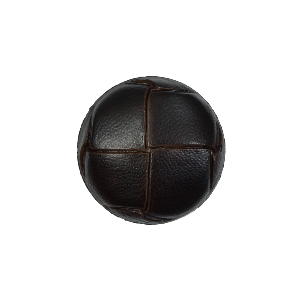 Brown Faux Leather Shank Back Button – 32L/20mm Brown Faux Leather Shank Back Button – 32L/20mm