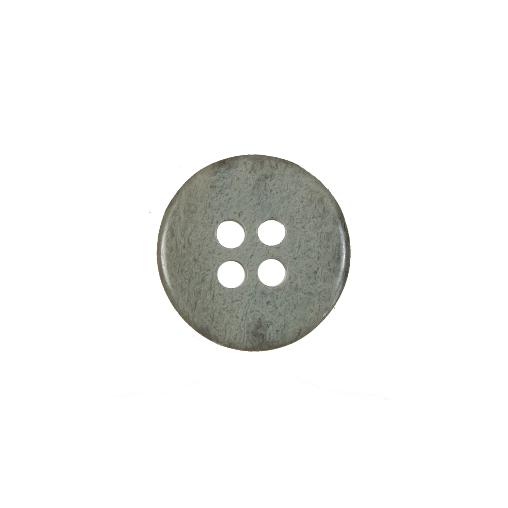 Gray Plastic 4-Hole Button – 24L/15mm Gray Plastic 4-Hole Button – 24L/15mm