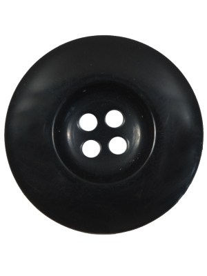 Black Plastic 4-Hole Button – 44L/28mm Black Plastic 4-Hole Button – 44L/28mm