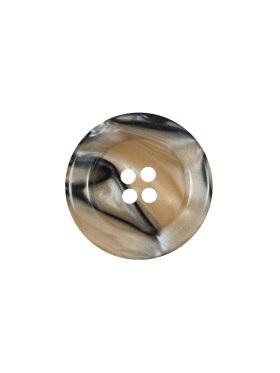 Beige and Black Plastic 4-Hole Button – 28L/18mm Beige and Black Plastic 4-Hole Button – 28L/18mm