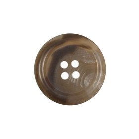 Beige and Brown Plastic 4-Hole Button – 36L/23mm Beige and Brown Plastic 4-Hole Button – 36L/23mm