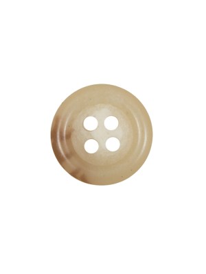 Brown and Beige Plastic 4-Hole Button – 22L/14mm Brown and Beige Plastic 4-Hole Button – 22L/14mm