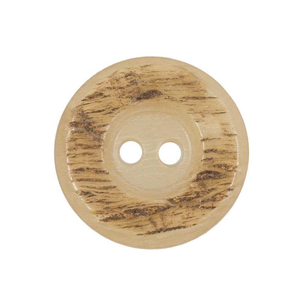 Beige Horn 2-Hole Button – 40L/25.5mm Beige Horn 2-Hole Button – 40L/25.5mm