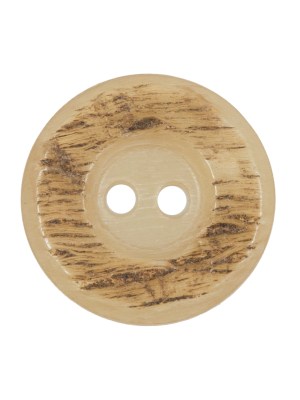 Beige Horn 2-Hole Button – 40L/25.5mm Beige Horn 2-Hole Button – 40L/25.5mm