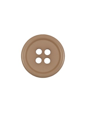Tan Plastic 4-Hole Button – 24L/15mm Tan Plastic 4-Hole Button – 24L/15mm