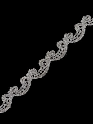 Metallic Light Pink Guipure Lace Trim – 1.25″ Metallic Light Pink Guipure Lace Trim – 1.25″