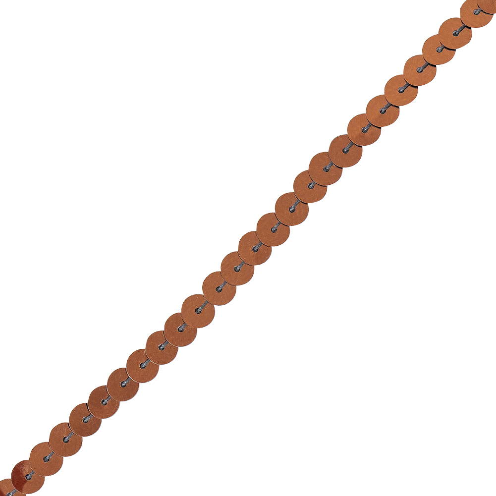 6mm Rust Flat Sequins Trim 6mm Rust Flat Sequins Trim