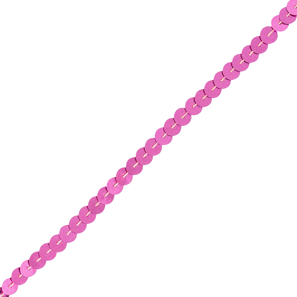 6mm Reflective Pink Sequins Trim 6mm Reflective Pink Sequins Trim
