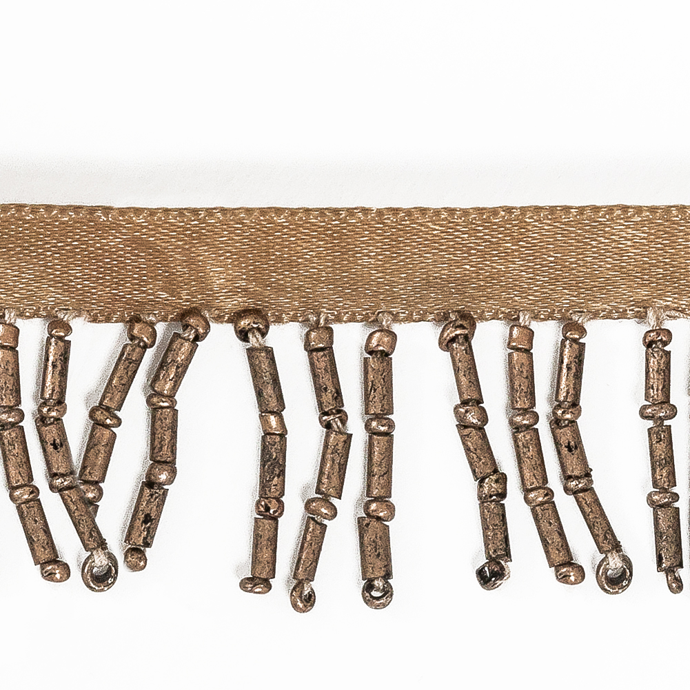Honey Brown Beaded Fringe – 1.25″ Honey Brown Beaded Fringe – 1.25″