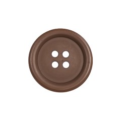 Sepia Ceramic-Look 4-Hole Plastic Button – 36L/23mm Sepia Ceramic-Look 4-Hole Plastic Button – 36L/23mm
