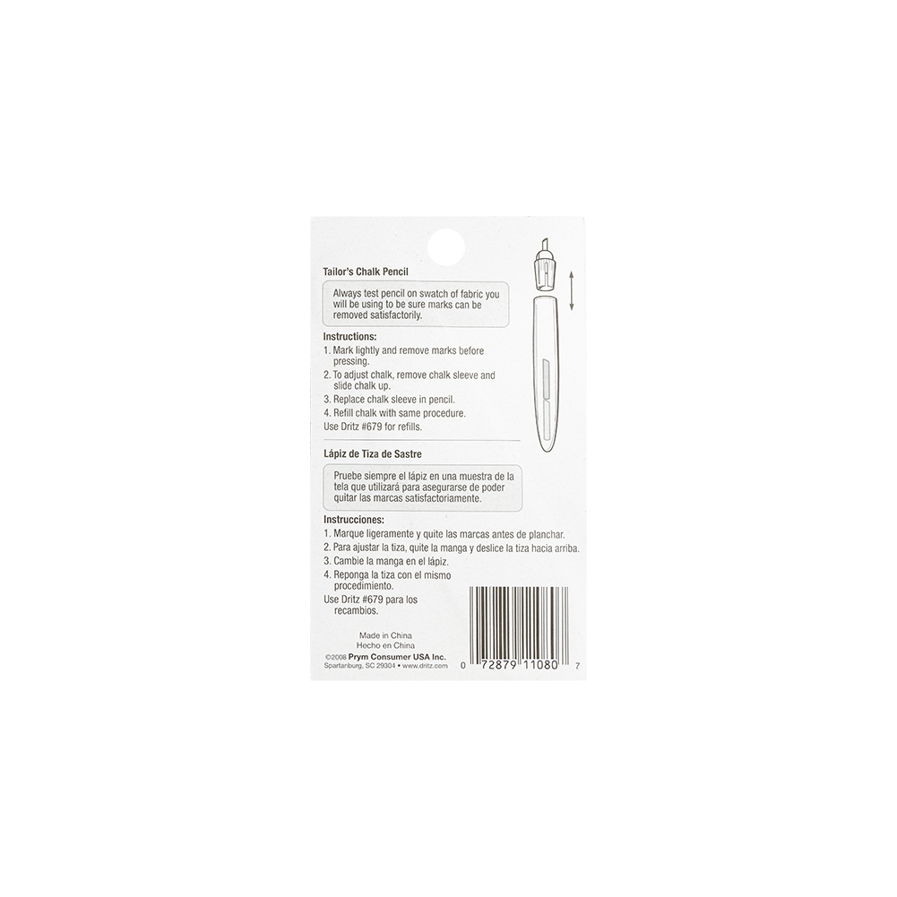 Dritz Tailor’s Chalk Pencil Dritz Tailor’s Chalk Pencil