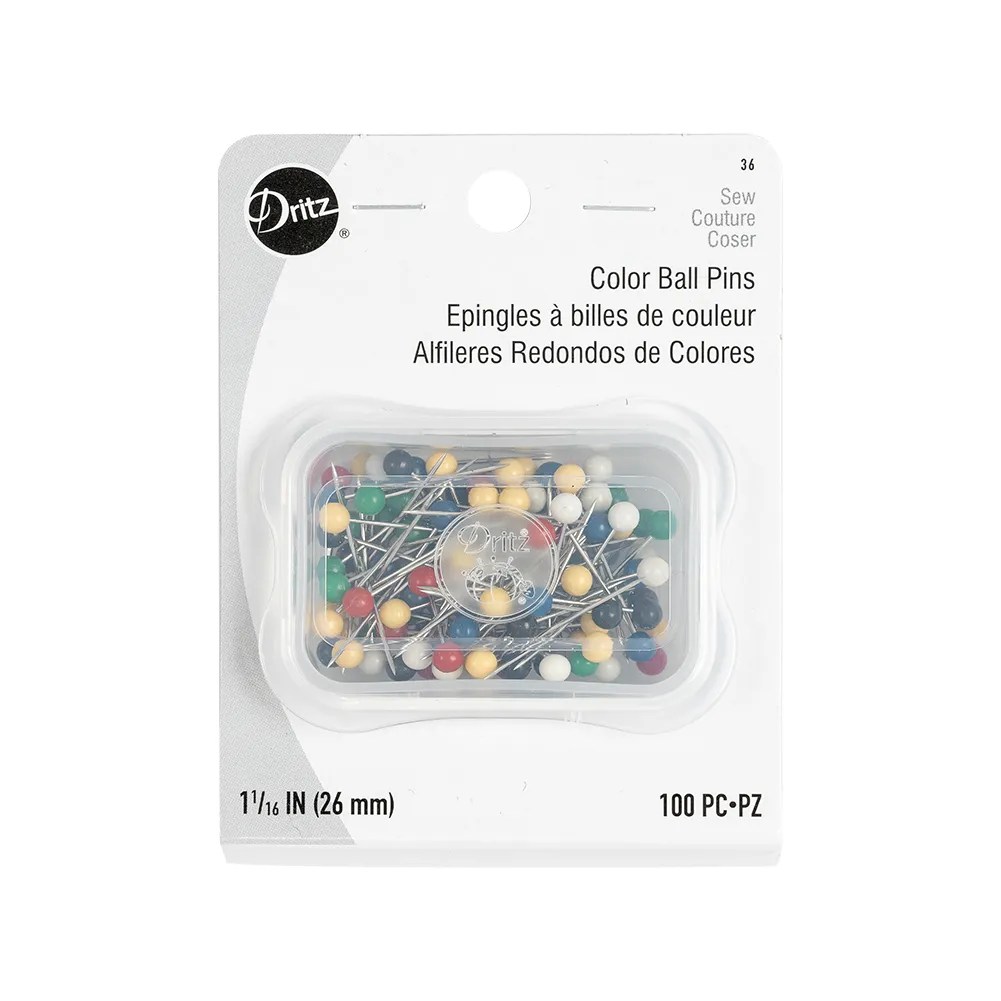 Dritz Color Ball Pins 100 Ct – 1 1/16 Inch Dritz Color Ball Pins 100 Ct – 1 1/16 Inch