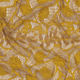 Lace Panel – Yellow and Brown Foliage Lace Panel – Yellow and Brown Foliage