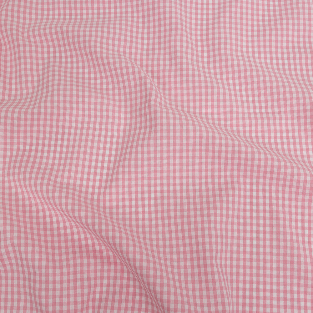 Organic Cotton Gingham 0.125″ – Pink – Campinas Collection Organic Cotton Gingham 0.125″ – Pink – Campinas Collection