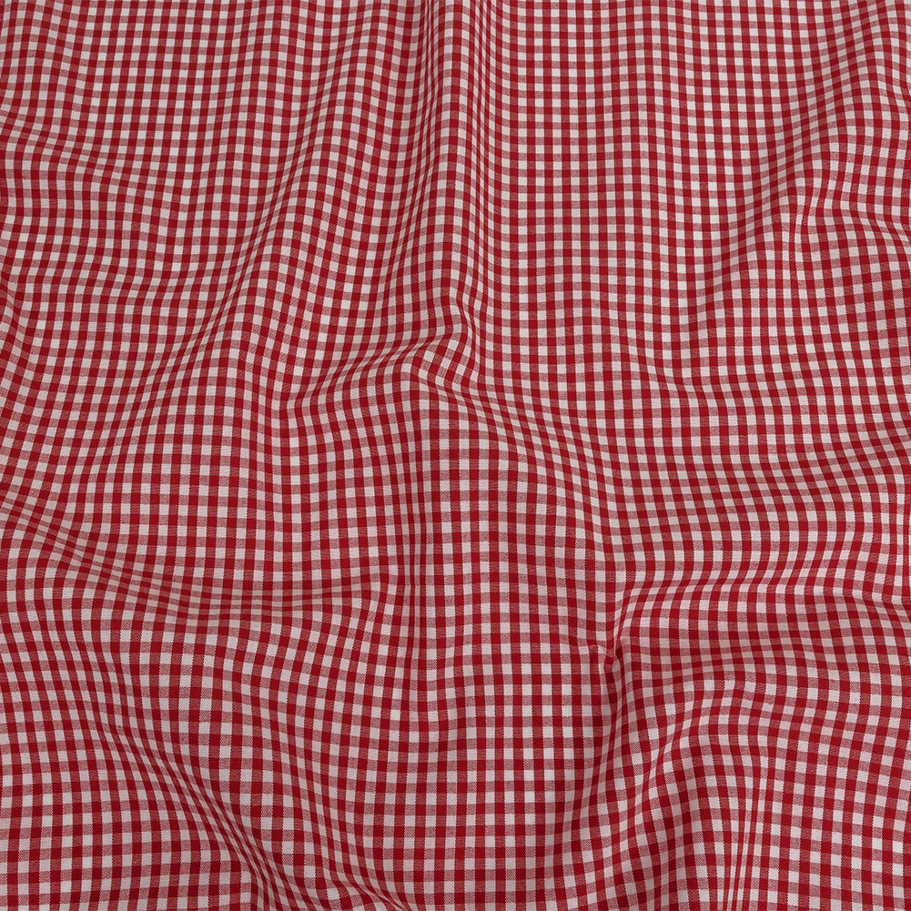 Organic Cotton Gingham 0.125″ – Red – Campinas Collection Organic Cotton Gingham 0.125″ – Red – Campinas Collection