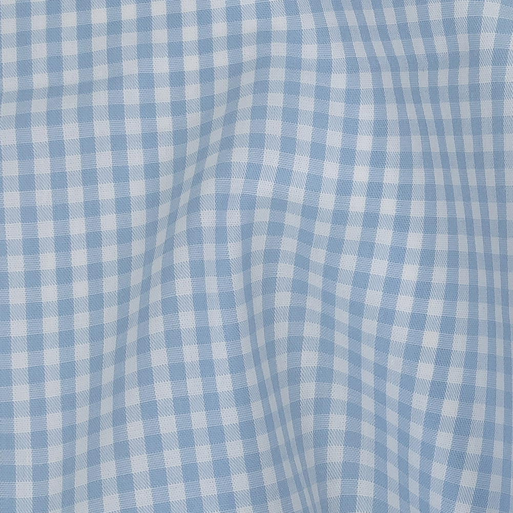 Organic Cotton Gingham 0.125" - Light Blue - Campinas Collection