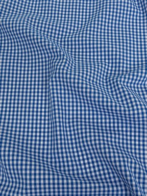 Organic Cotton Gingham 0.125″ – Cobalt – Campinas Collection Organic Cotton Gingham 0.125″ – Cobalt – Campinas Collection