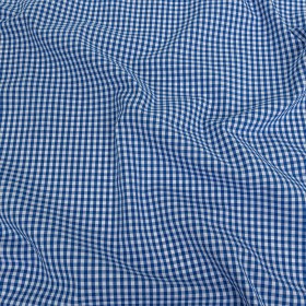Organic Cotton Gingham 0.125″ – Cobalt – Campinas Collection Organic Cotton Gingham 0.125″ – Cobalt – Campinas Collection