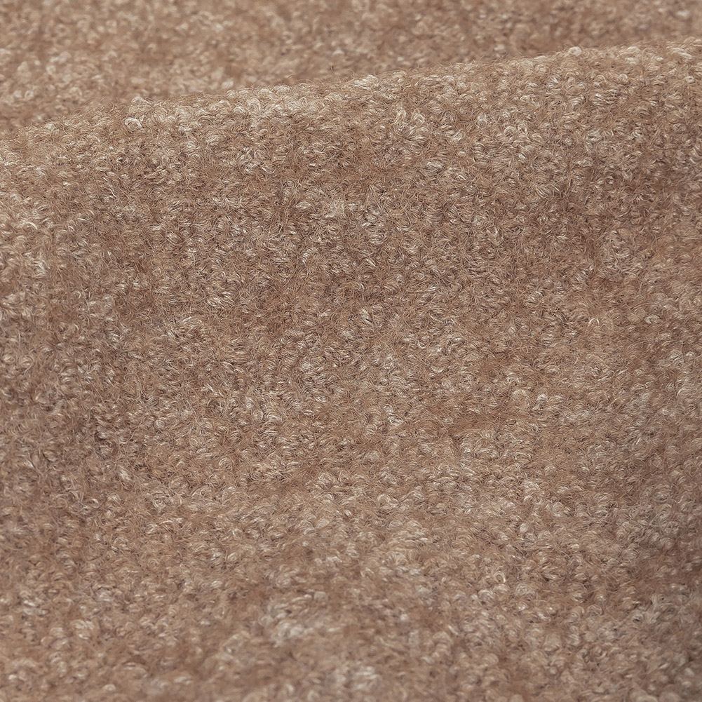 Boiled Wool Coating Fabric - Oatmeal Marbled - Ketil Collection