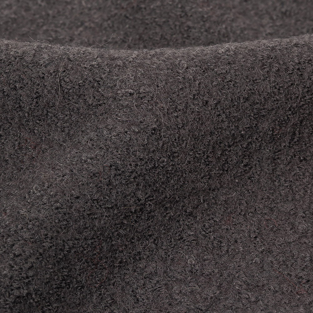 Boiled Wool Coating Fabric - Charcoal Gray - Ketil Collection