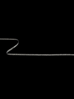 Black and Silver Soutache Flat Braided Cord – 0.2″ Black and Silver Soutache Flat Braided Cord – 0.2″