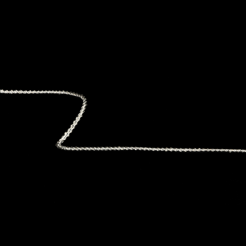 Shiny Silver Dimensional Braided Cord – 0.2″ Shiny Silver Dimensional Braided Cord – 0.2″