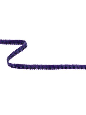 Purple, Black and Blue Sequins Boucle Trim – 0.5″ Purple, Black and Blue Sequins Boucle Trim – 0.5″