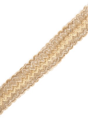 Beige, Tan and Tannin Metallic Mohair and Lurex Trim – 2″ Beige, Tan and Tannin Metallic Mohair and Lurex Trim – 2″
