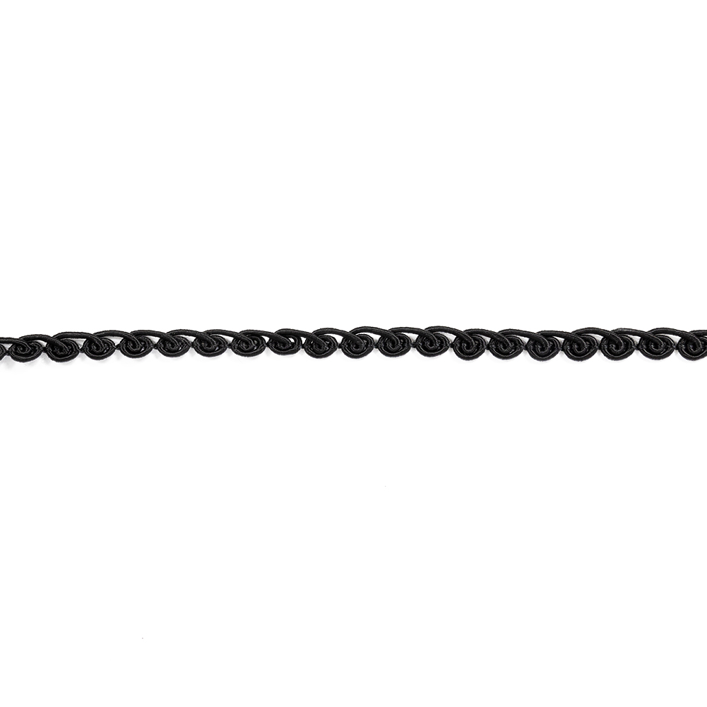Black Loop de Loop Gimp Braided Trim – 0.375″ Black Loop de Loop Gimp Braided Trim – 0.375″