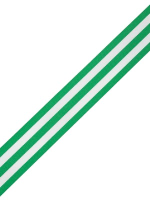 Fern Green and White Awning Stripes Ribbed Woven Ribbon – 1.5″ Fern Green and White Awning Stripes Ribbed Woven Ribbon – 1.5″