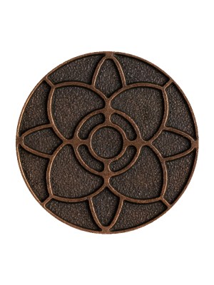 Italian Copper Floral Metal Shank Back Button – 40L/25.5mm Italian Copper Floral Metal Shank Back Button – 40L/25.5mm