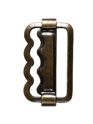 Antique Gold Wavy Metal Slider – 0.625″ x 1.125″ Antique Gold Wavy Metal Slider – 0.625″ x 1.125″